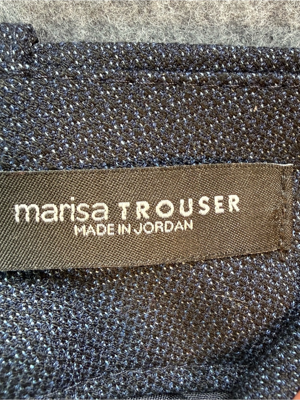 LOFT Petites Marisa Trouser Wide Leg Career Pants Navy Blue 8P Tailored - Picture 7 of 12